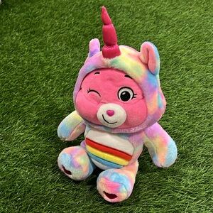 Care Bears Cheer Bear Unicorn Plush - Hoodie Friends Collector Pink 2021